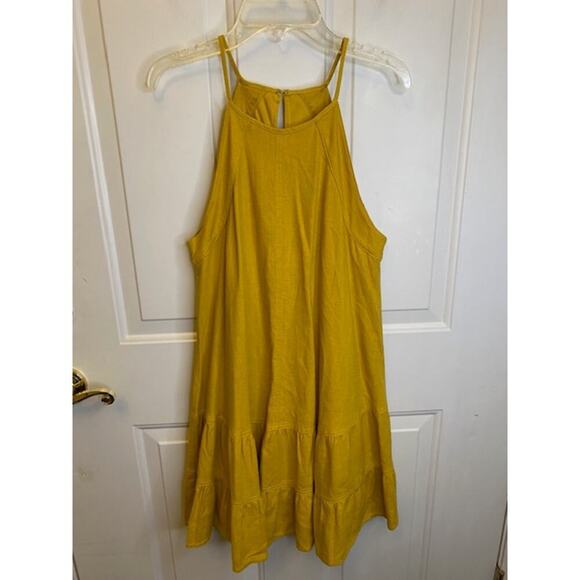 Altar'd State Chartreuse High Neck Swing Sundress Small - Picture 7 of 7